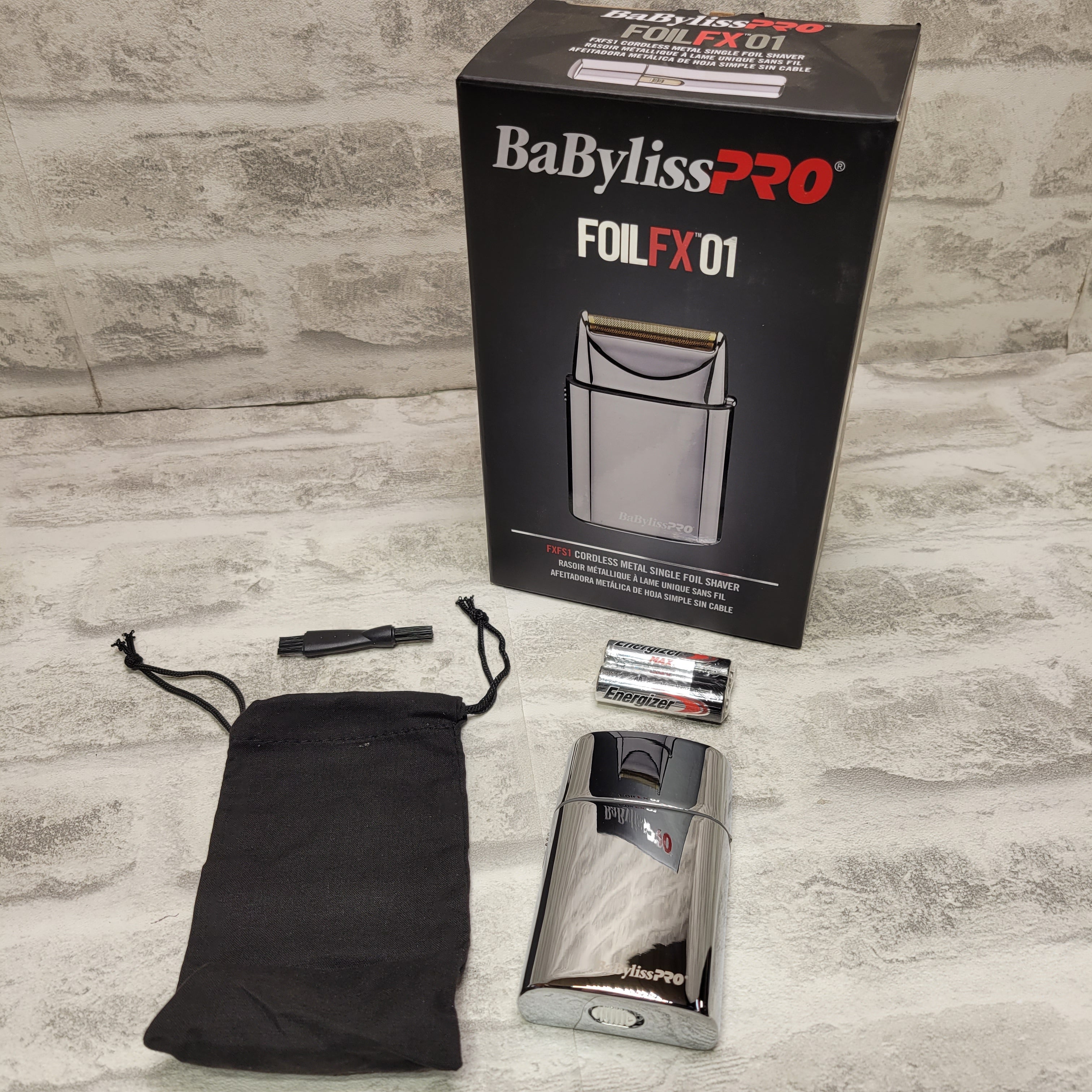BaBylissPRO Cordless Metal Single Foil Shaver, Silver, 1 Count (7688115945710)